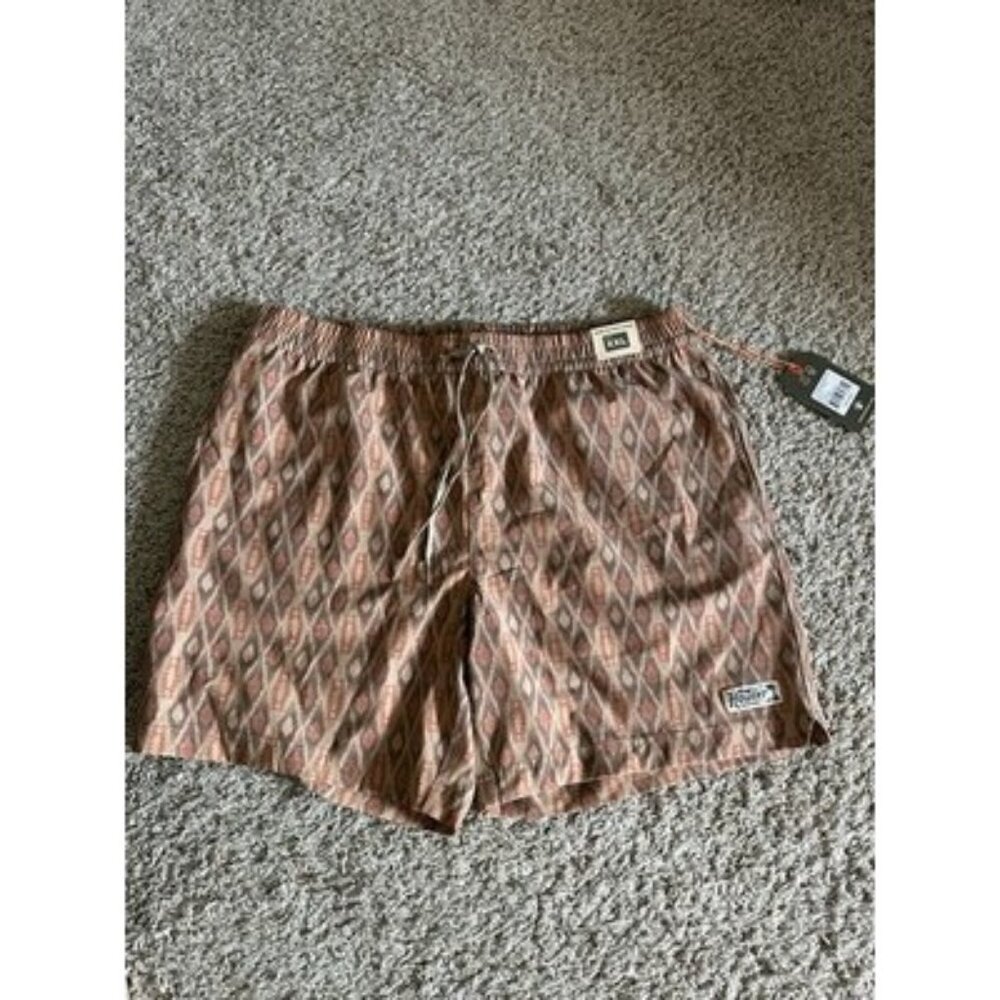Howler Brothers Men's Deep Set Boardshorts Size XXL 7” Inseam Clay Aztec Print